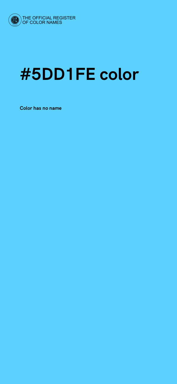#5DD1FE color image