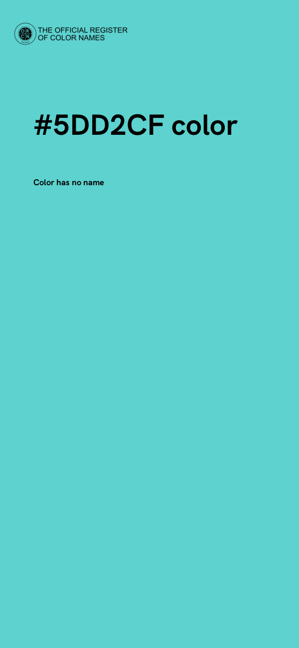 #5DD2CF color image