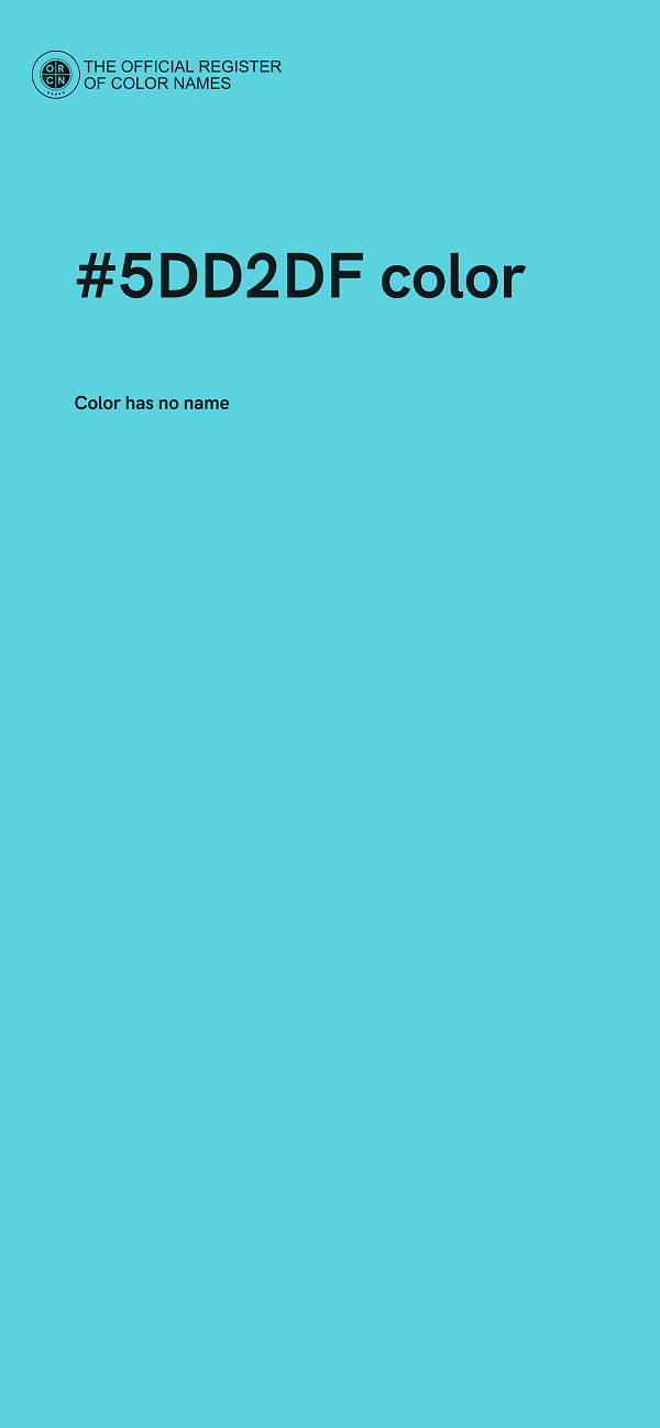 #5DD2DF color image