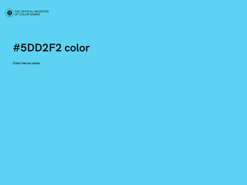 #5DD2F2 color image