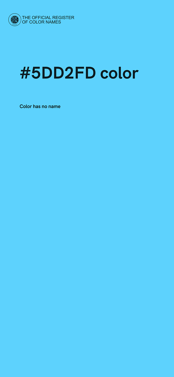#5DD2FD color image