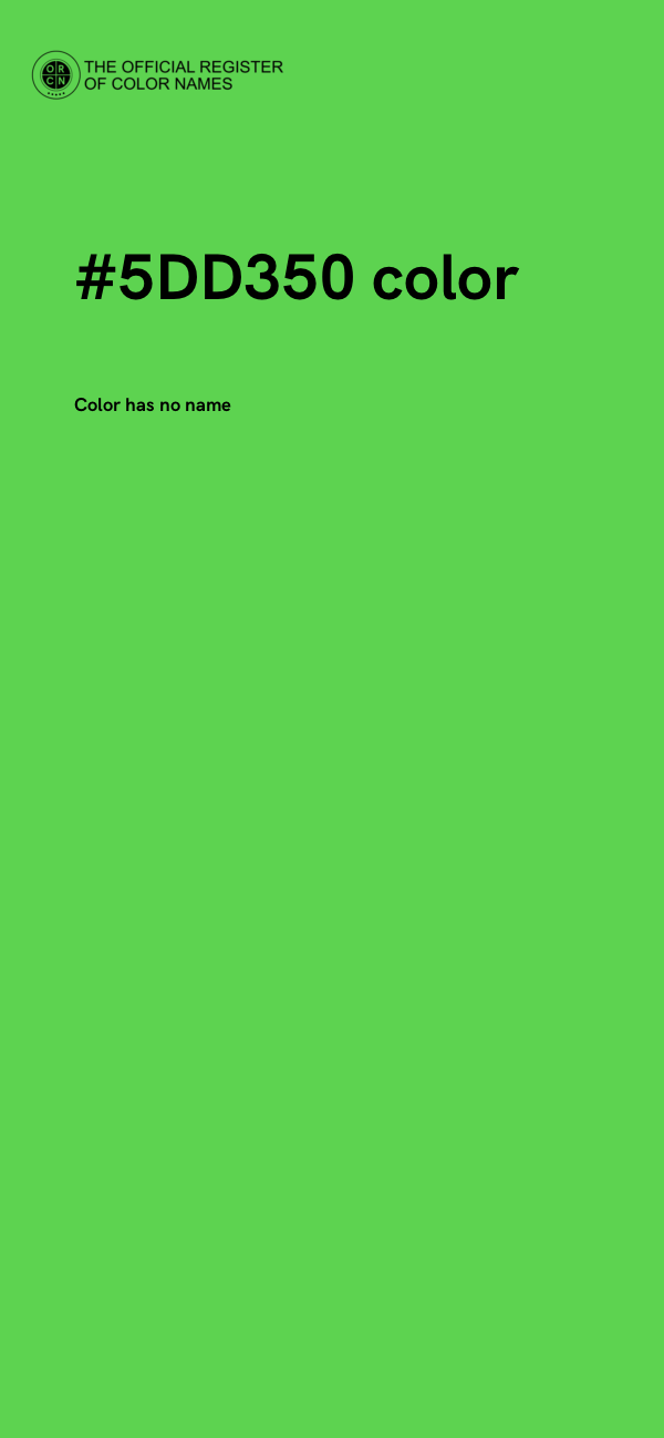 #5DD350 color image