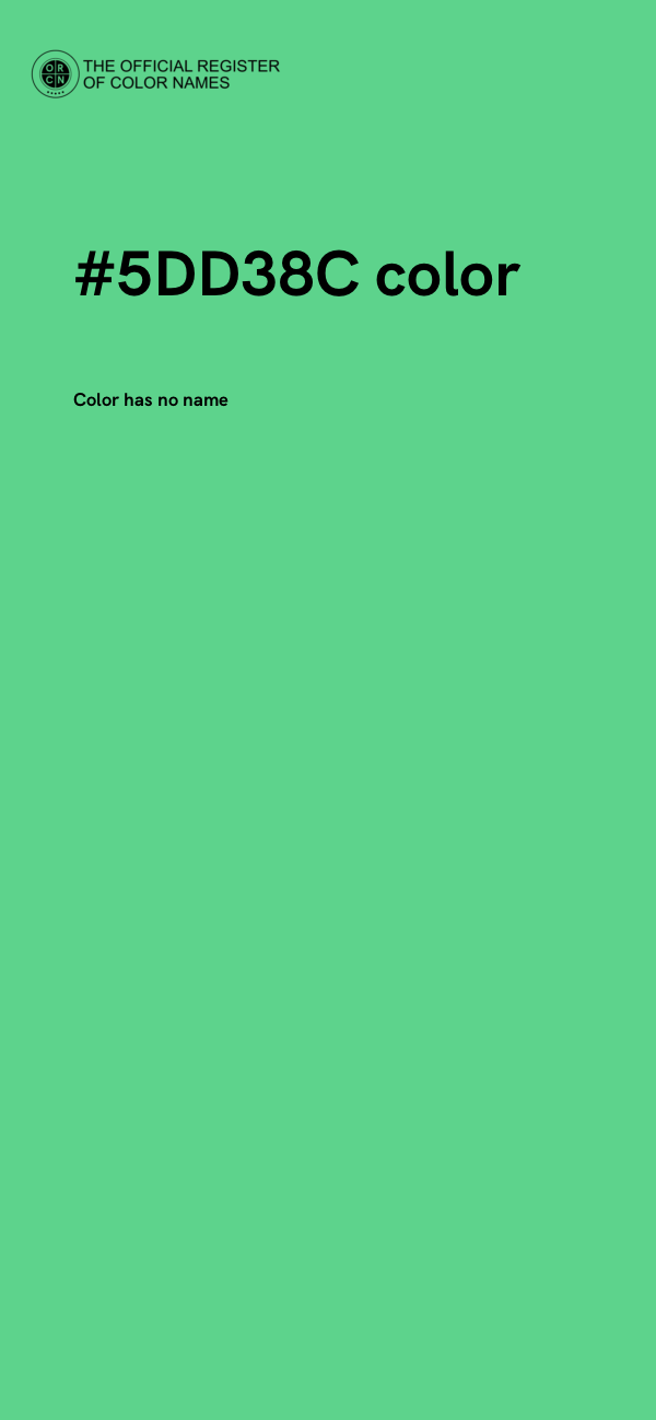 #5DD38C color image