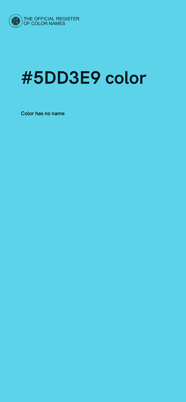 #5DD3E9 color image