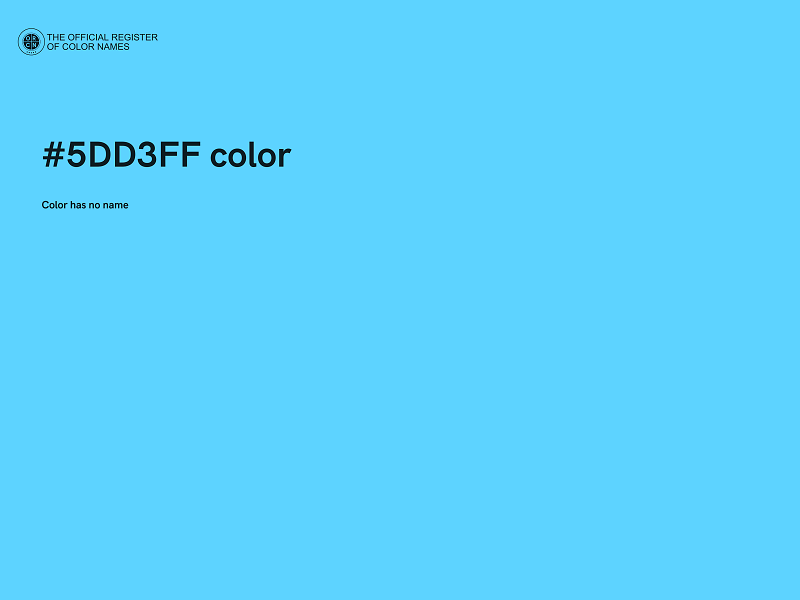 #5DD3FF color image