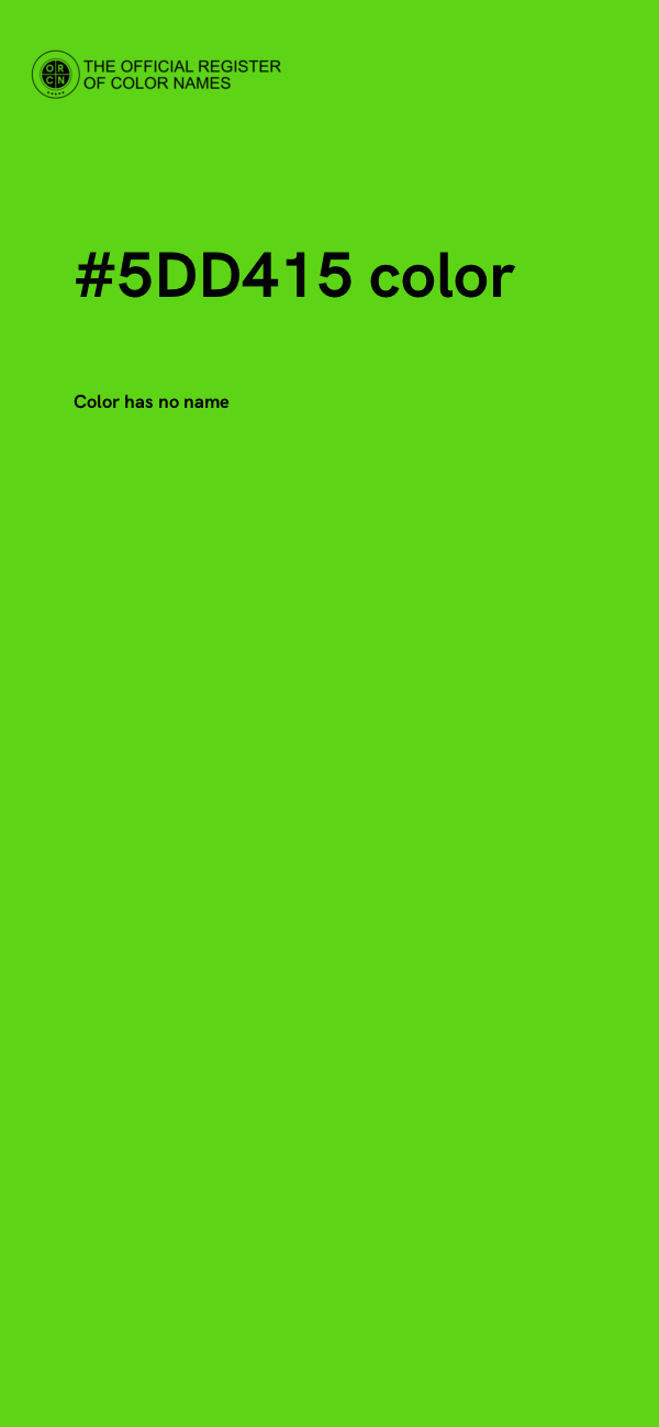 #5DD415 color image