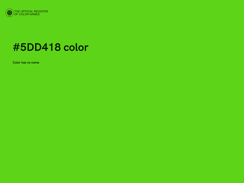 #5DD418 color image