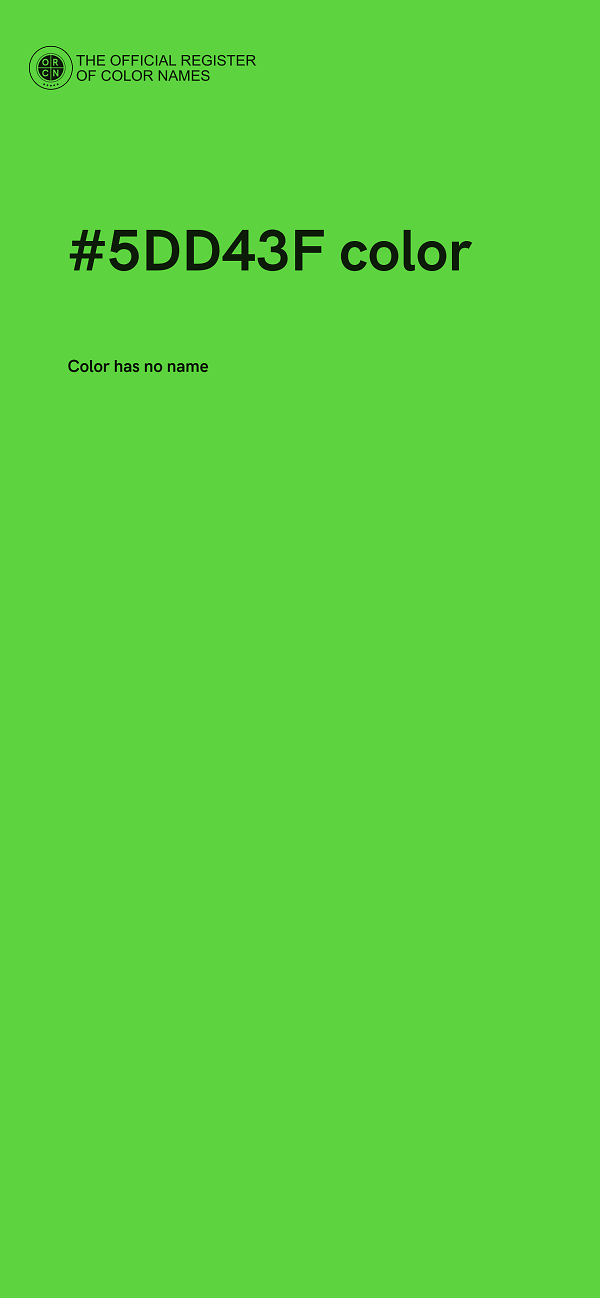 #5DD43F color image