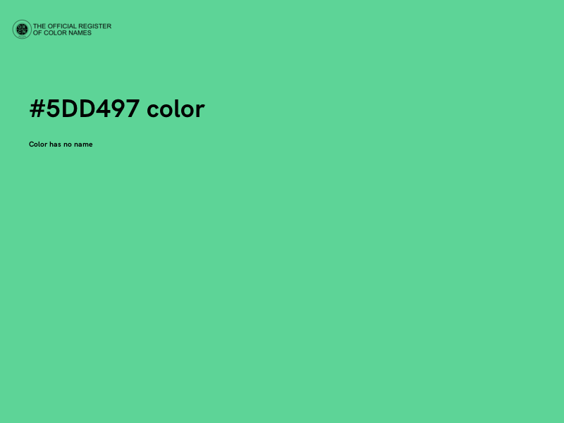 #5DD497 color image
