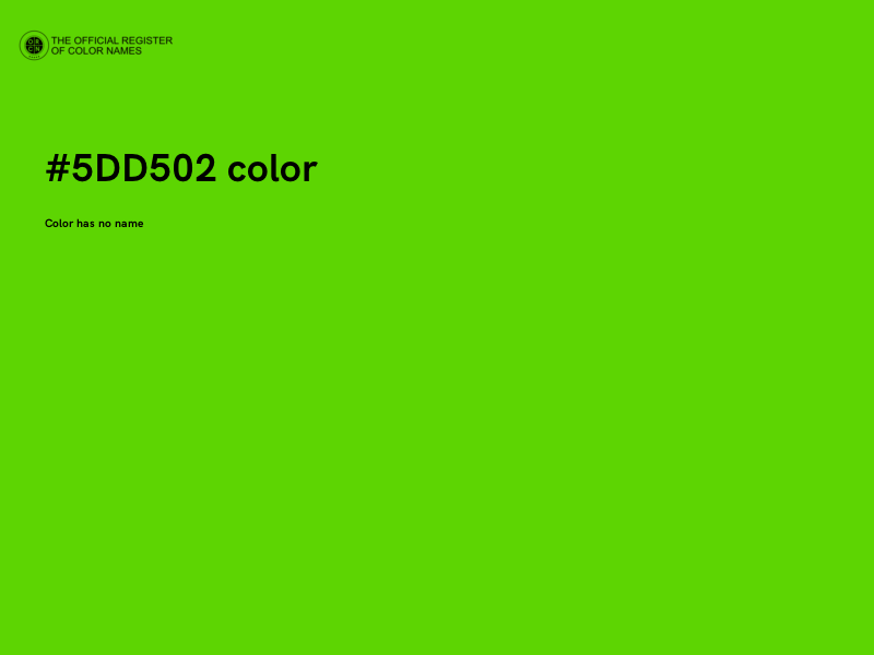 #5DD502 color image