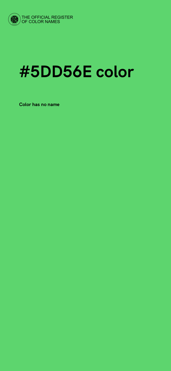 #5DD56E color image