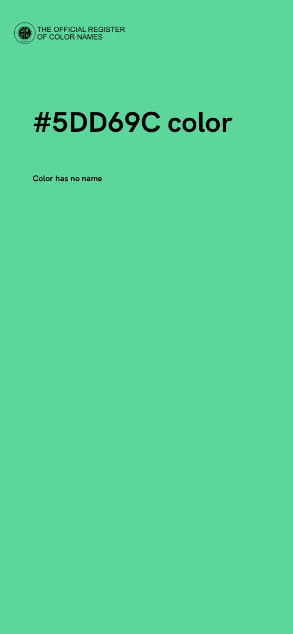 #5DD69C color image