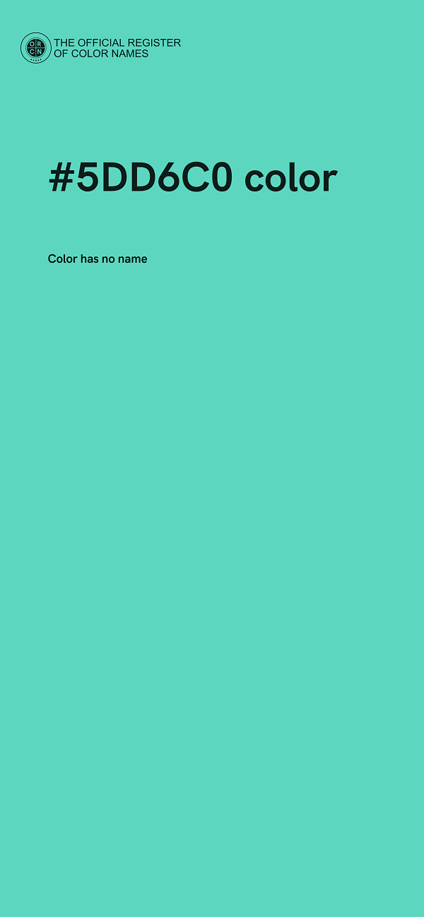 #5DD6C0 color image