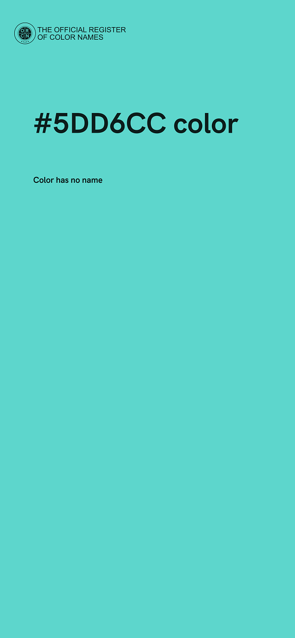 #5DD6CC color image