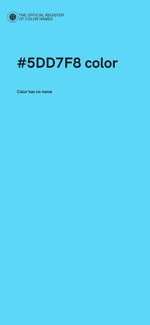 #5DD7F8 color image