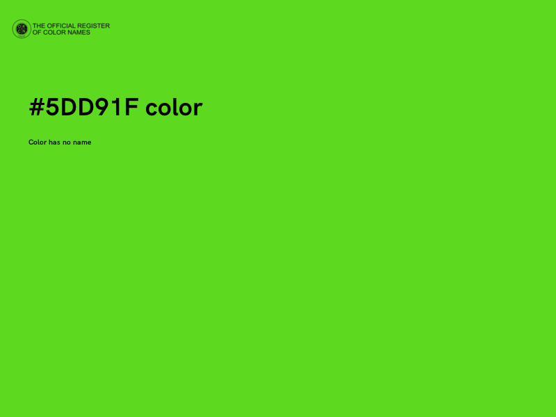 #5DD91F color image