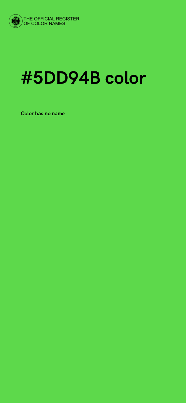 #5DD94B color image