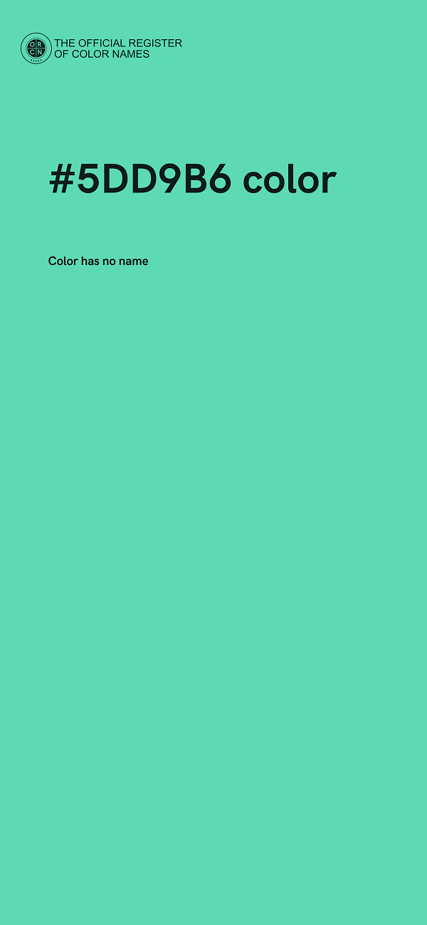 #5DD9B6 color image
