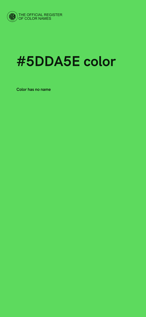 #5DDA5E color image