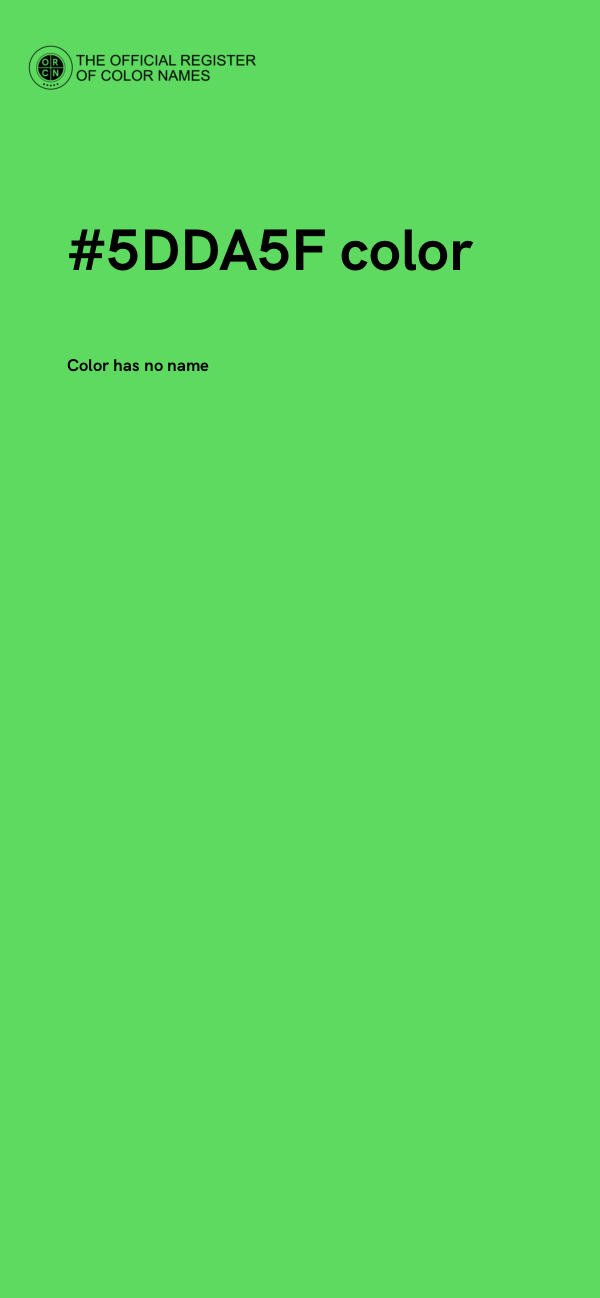 #5DDA5F color image