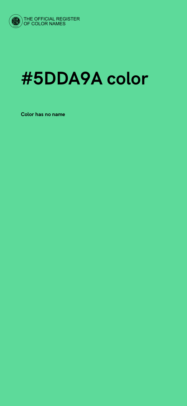 #5DDA9A color image