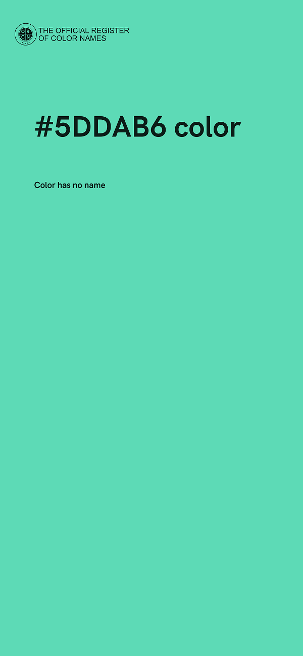 #5DDAB6 color image