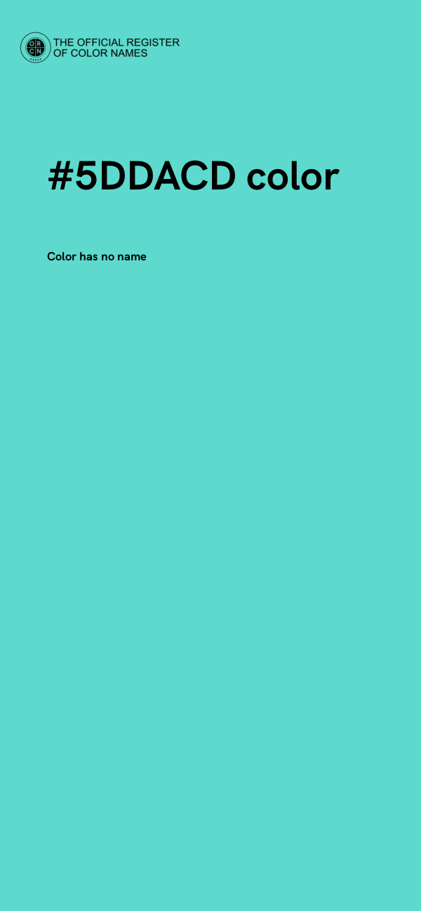 #5DDACD color image