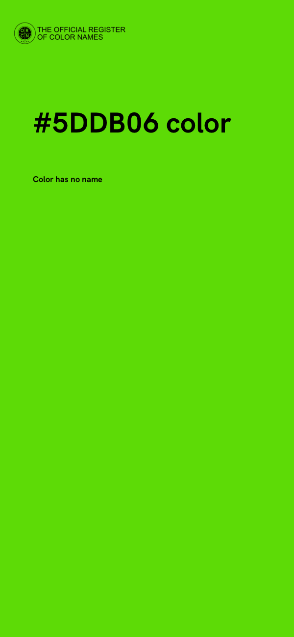 #5DDB06 color image