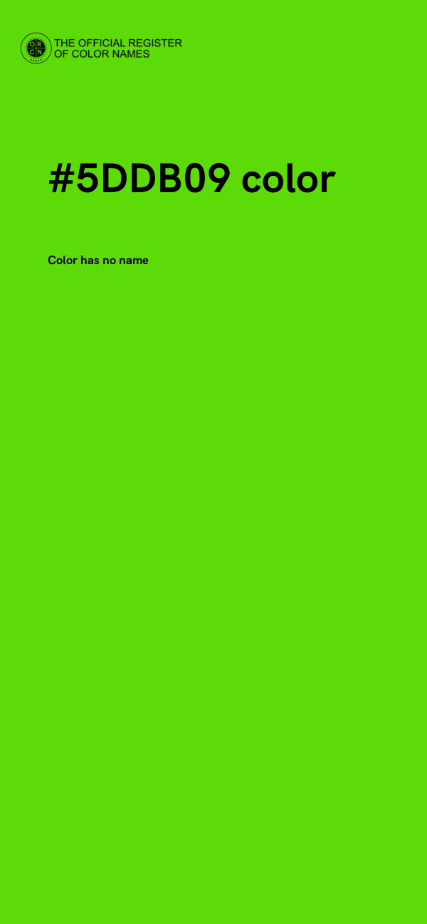 #5DDB09 color image