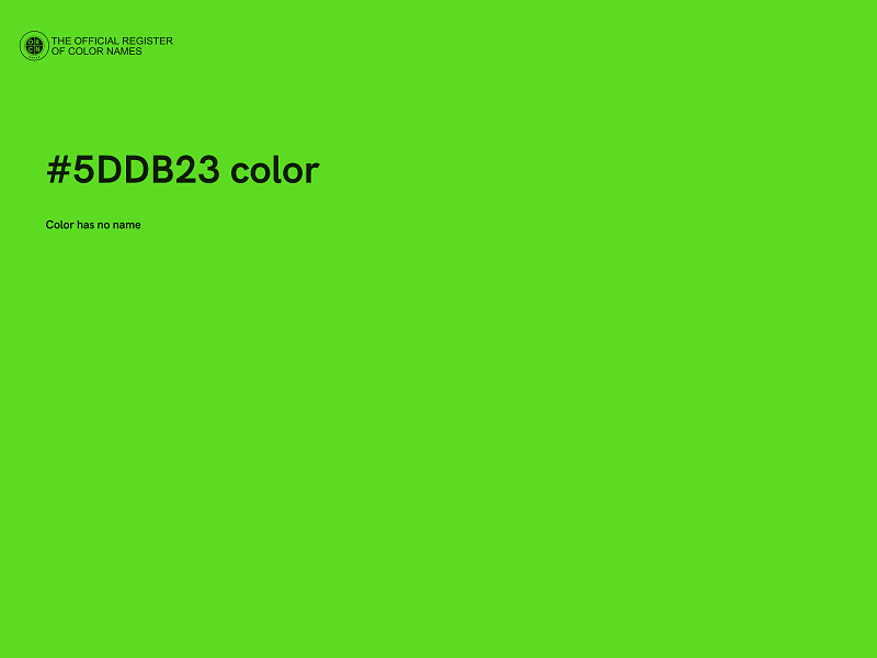 #5DDB23 color image