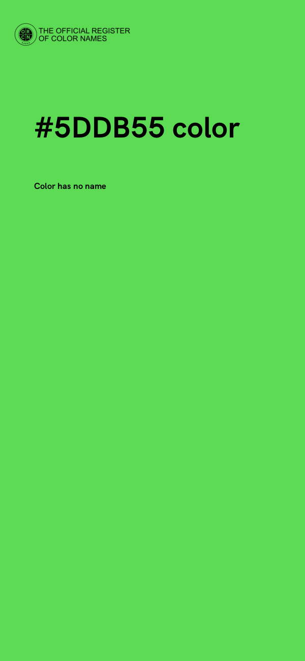 #5DDB55 color image