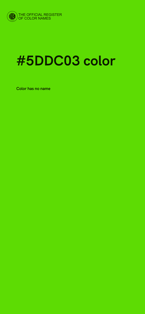 #5DDC03 color image