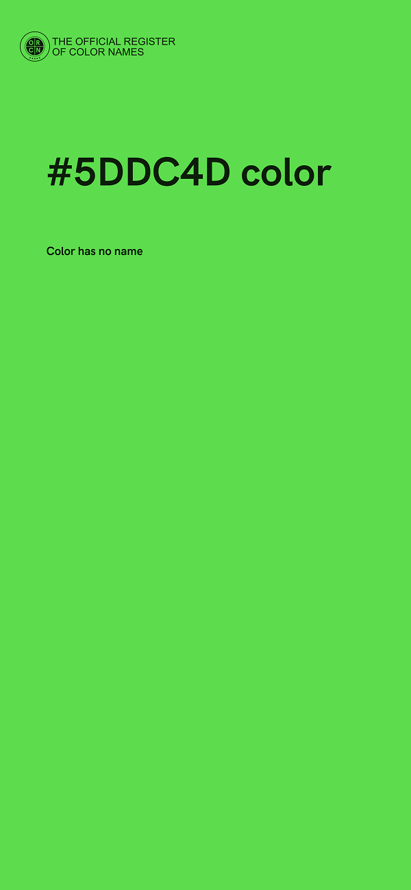 #5DDC4D color image