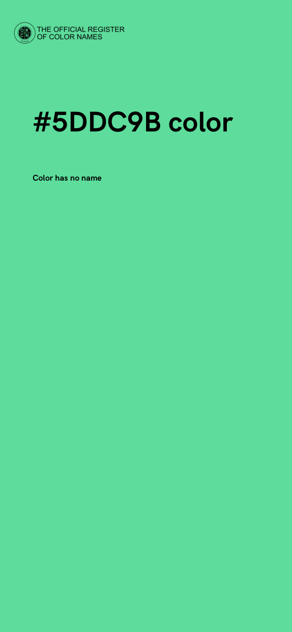 #5DDC9B color image