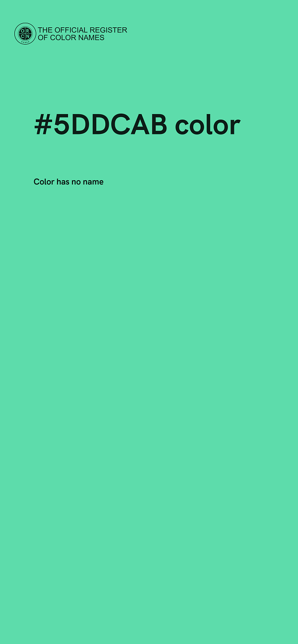#5DDCAB color image
