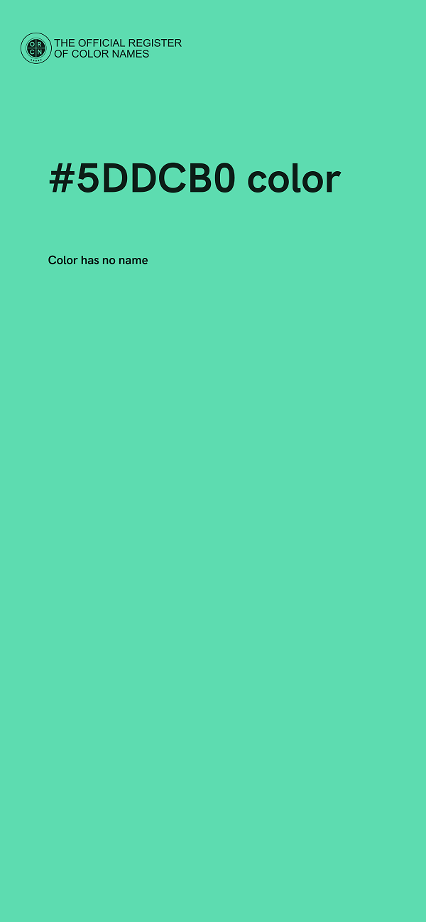 #5DDCB0 color image