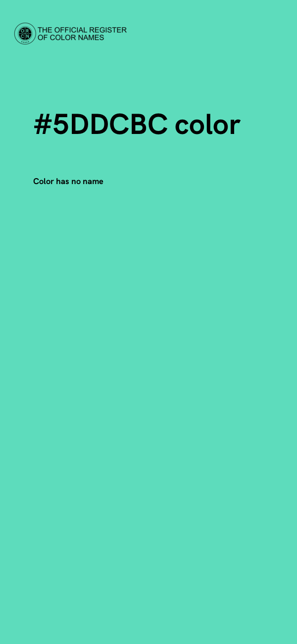 #5DDCBC color image