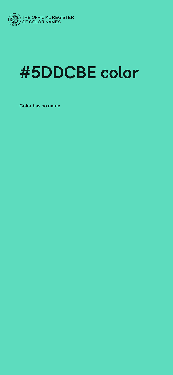 #5DDCBE color image