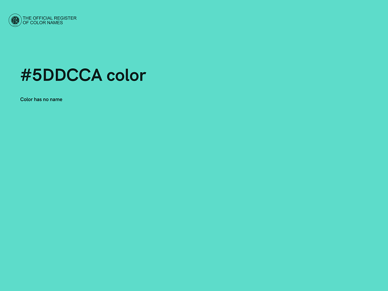 #5DDCCA color image