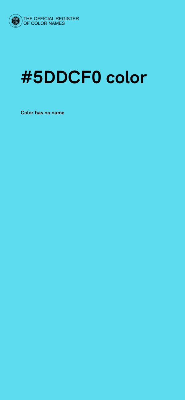 #5DDCF0 color image