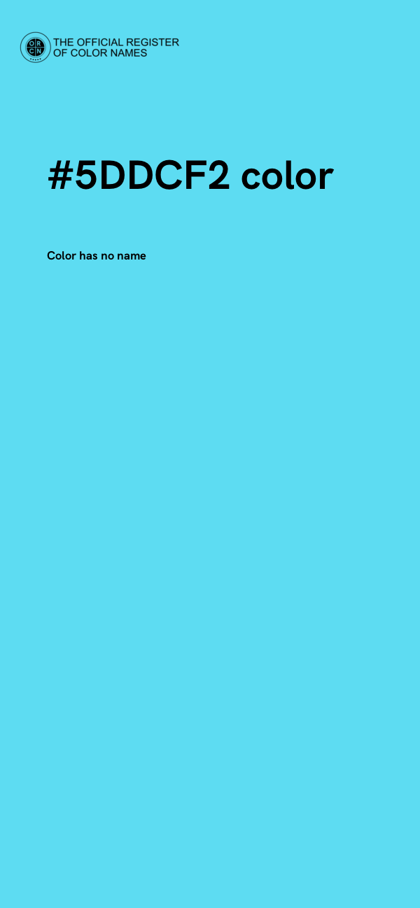 #5DDCF2 color image