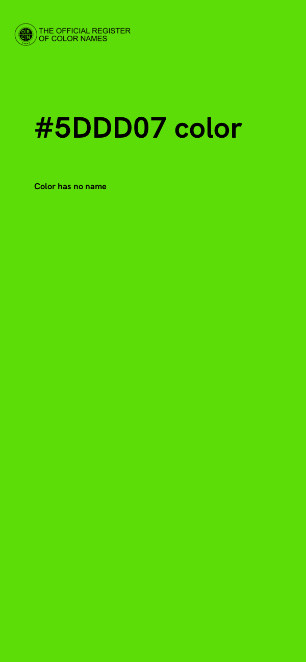 #5DDD07 color image