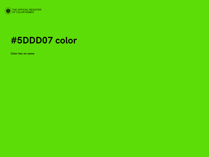 #5DDD07 color image