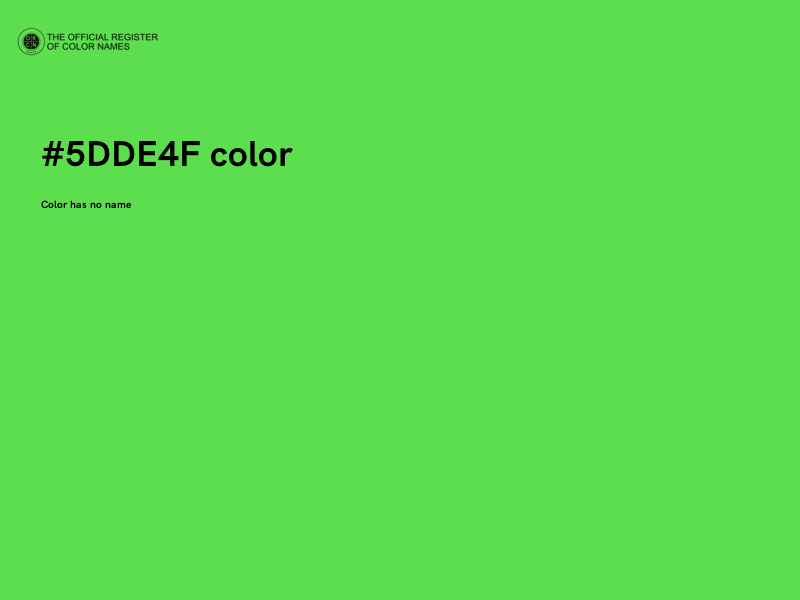 #5DDE4F color image