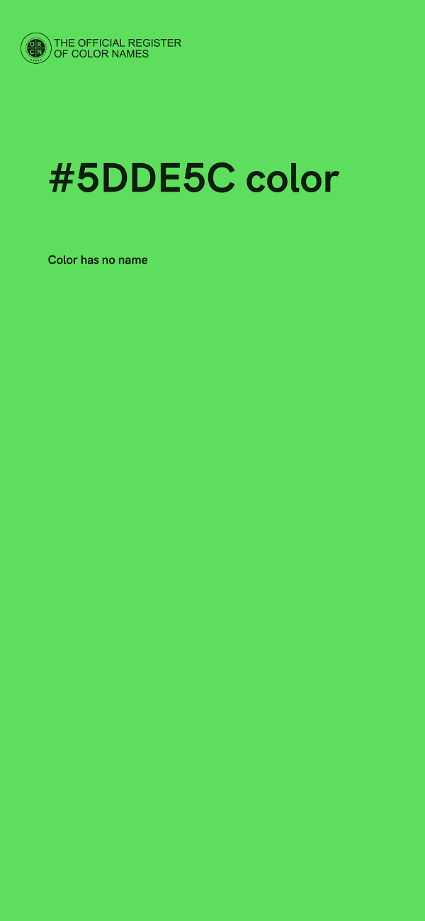 #5DDE5C color image