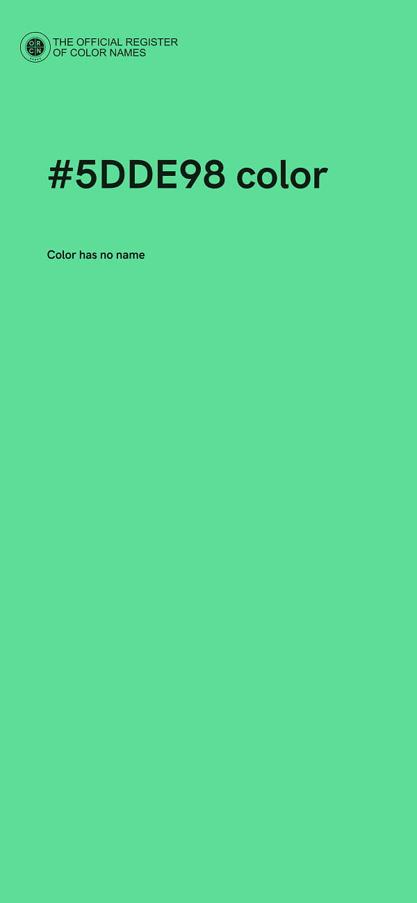 #5DDE98 color image