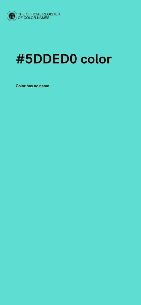 #5DDED0 color image