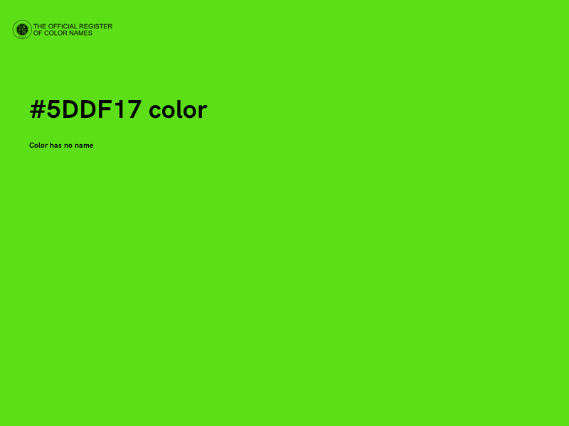 #5DDF17 color image