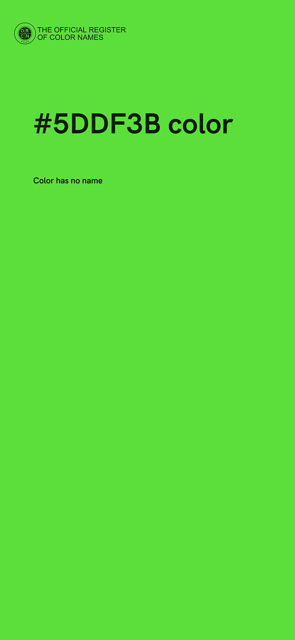#5DDF3B color image