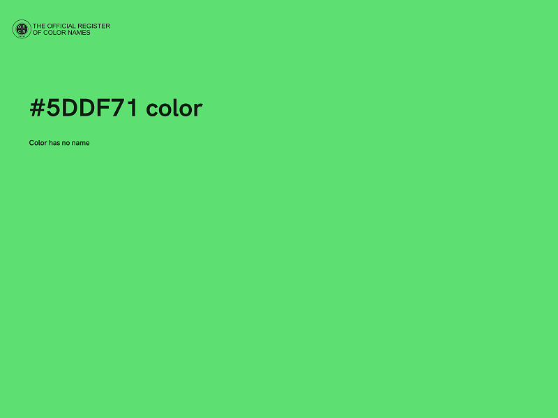 #5DDF71 color image